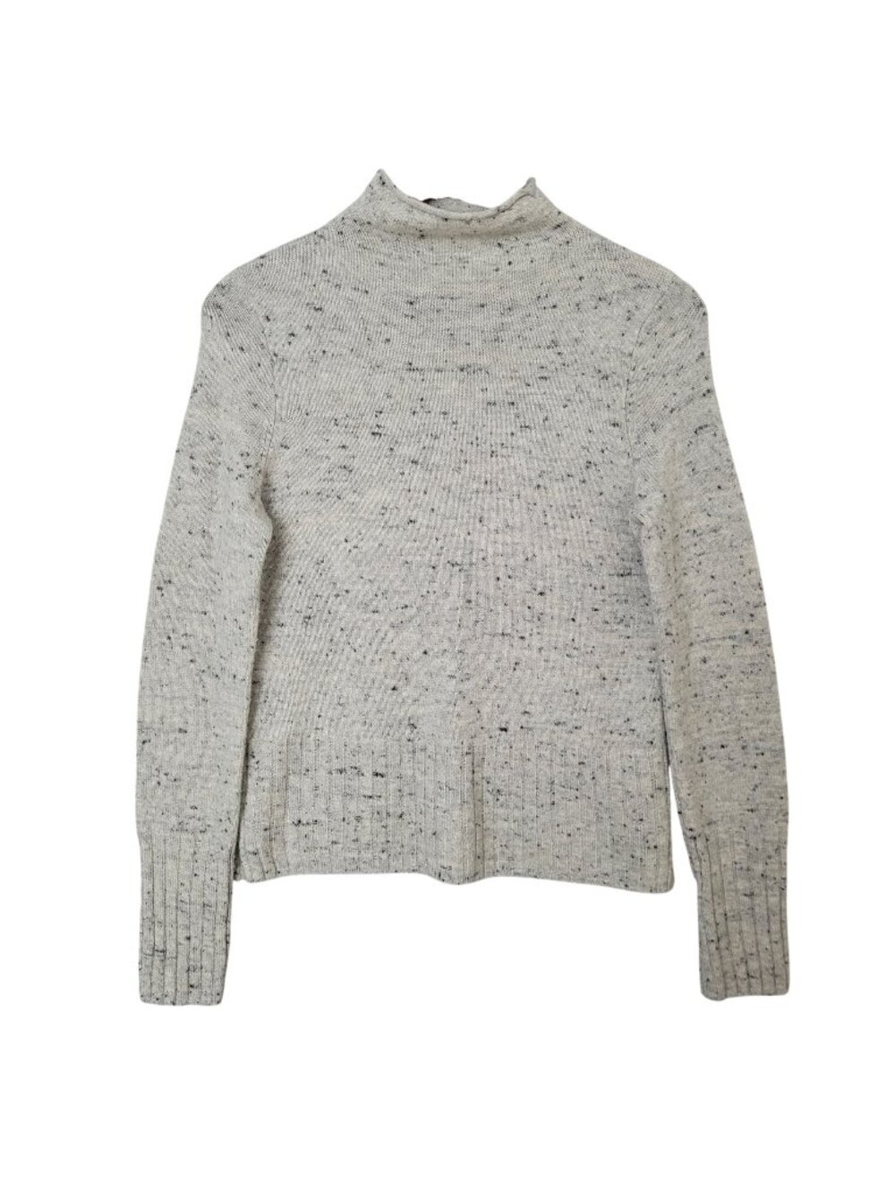 Madewell Donegal Merino Wool Blend Speckled Mock Neck Sweater Womens Size M